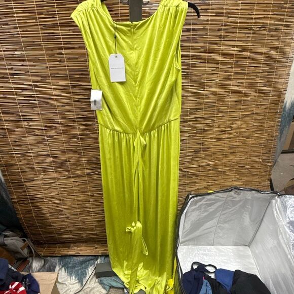 Dress the Population Krista Fit & Flare Dress - Lemongrass Size XL - Picture 3 of 3